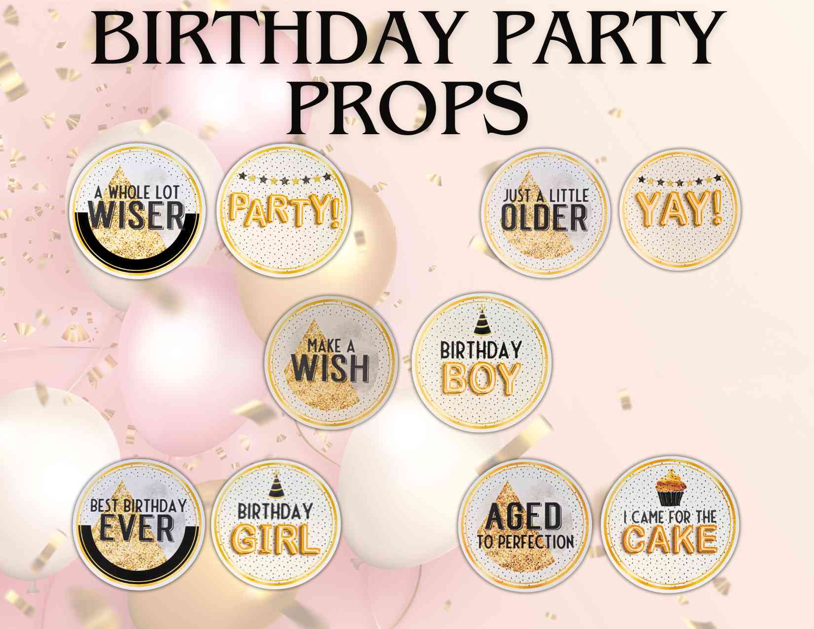 Birthday Party Prop Set